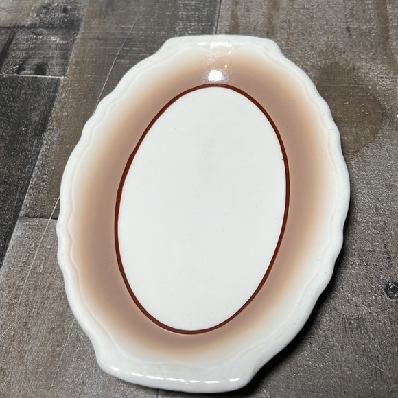 Vintage Homer Laughlin Best China Oval Ceramic Small Tray Dish - Picture 2 of 6